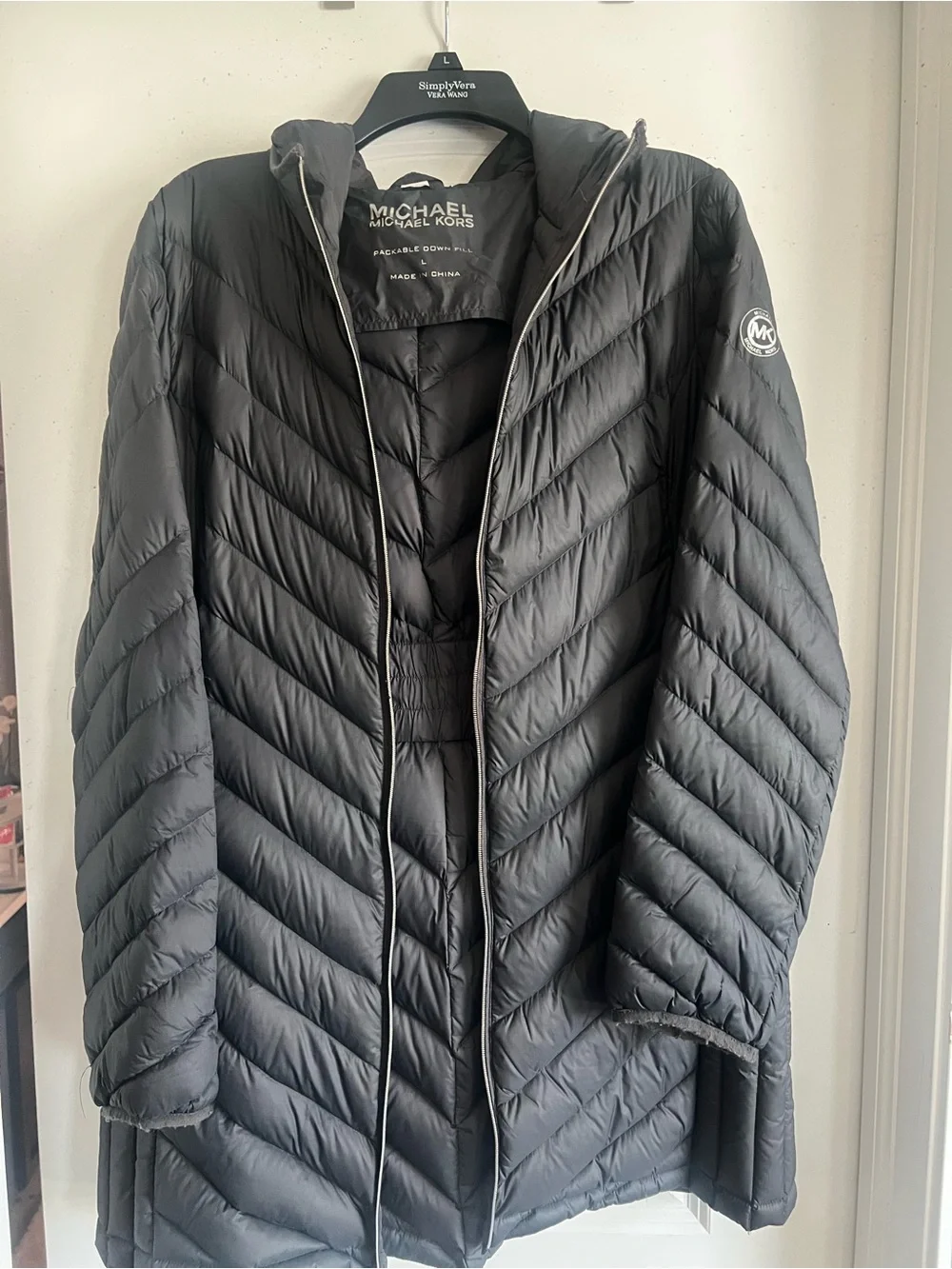 Michael Kors Gray Quilted Puffer Jacket